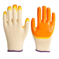 10 Gauge Knitted Cotton Double Layer Latex Coated Work Gloves