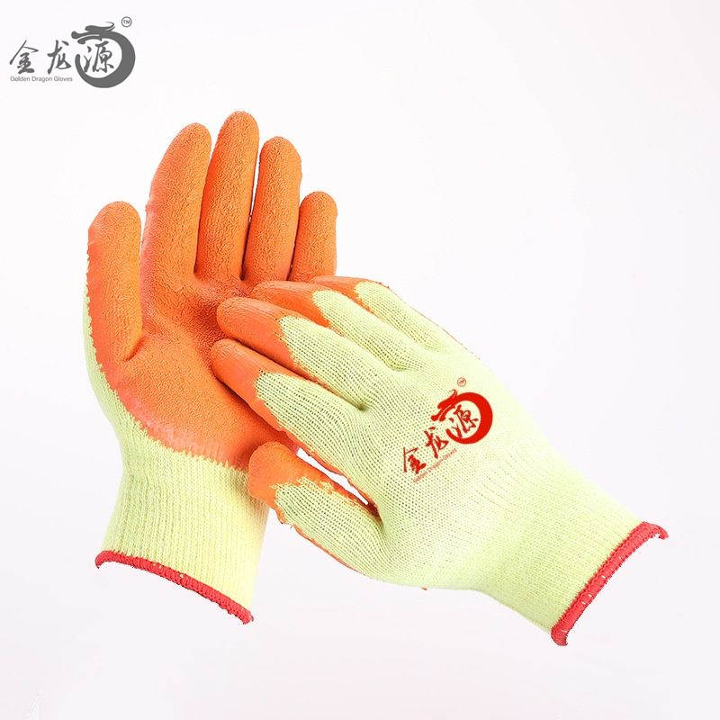 10g Safety Gloves Industry Crinkle Latex Rubber Palm Hand Protection Coated Gloves