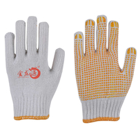 China Wholesale PVC/Dotted/Dots Construction Guantes Safety Work Glove Cotton Knitted Gloves