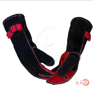 China Factory Directly Supplier Cow Leather Safety Working Gloves 