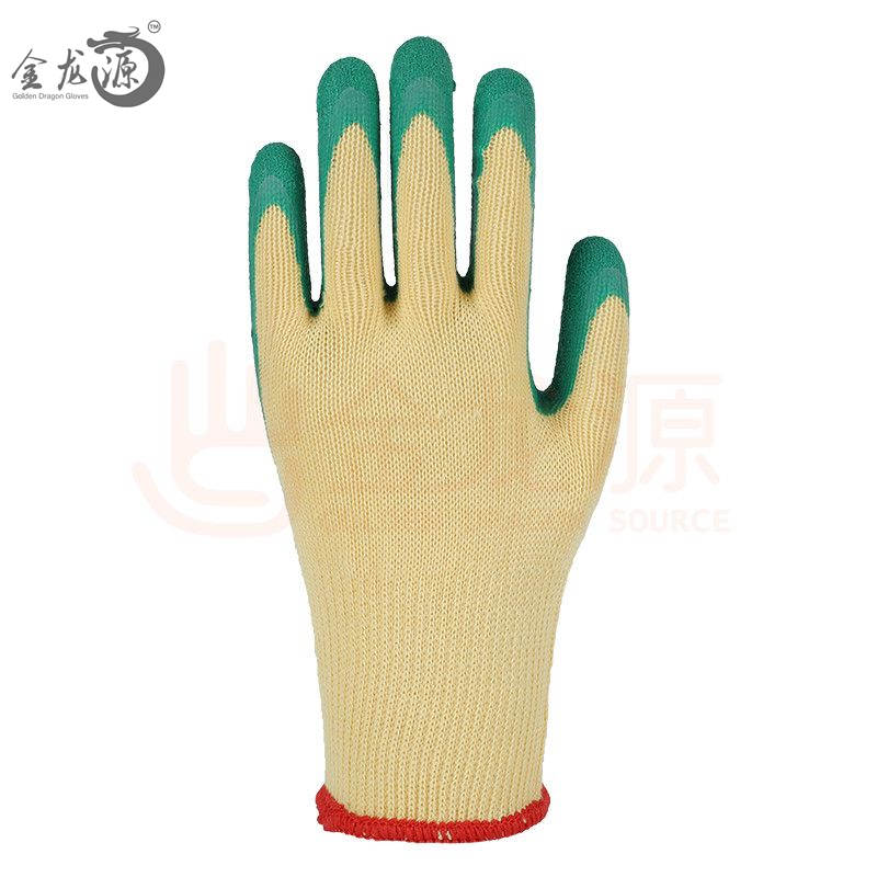 Hot Sale Durable Crinkle Latex Gloves Coated on Palm Hand Protection Work Gloves