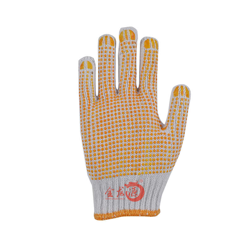 China Wholesale PVC/Dotted/Dots Construction Guantes Safety Work Glove Cotton Knitted Gloves