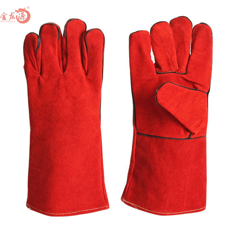 Cow Split Leather Welding Labor Working Safety Gloves