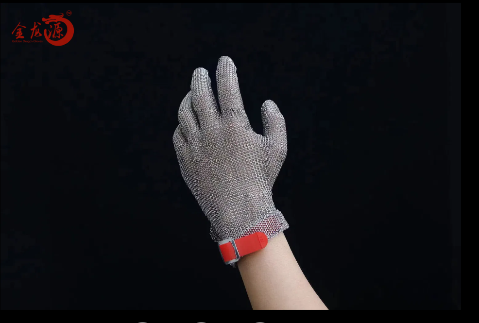 Finger Safety Stab Resistant Stainless Steel Metal Mesh Gloves