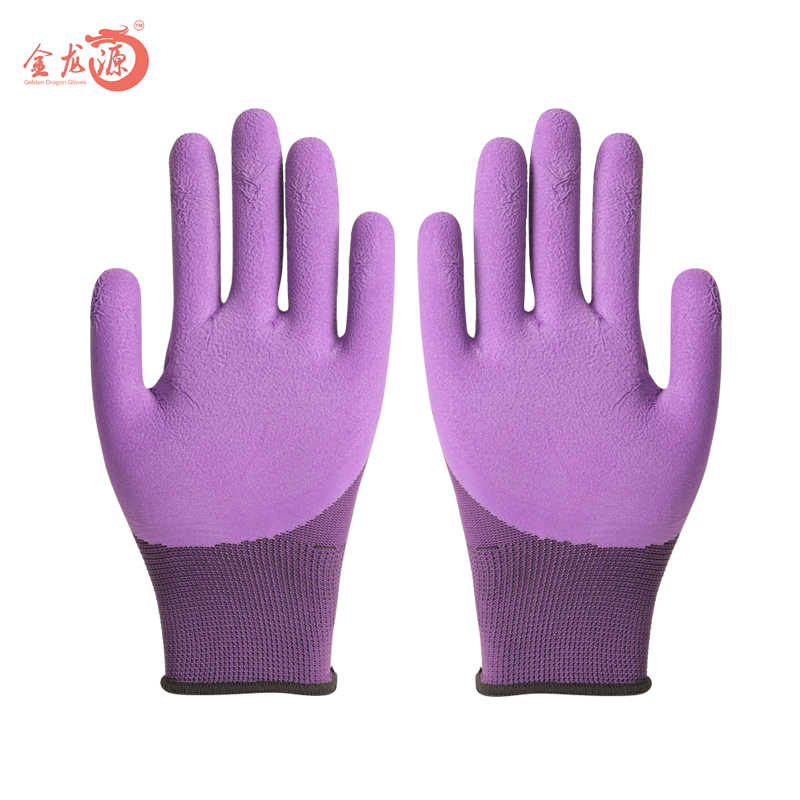 Gardening Flower Excavation Latex foam Gloves Manufacturers with Claw 