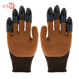 Gardening Dredging Gloves with Claw for Planting Latex Foam for Planting Flowers 