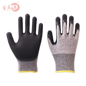 Nitrile Foaming Cut Resistant Wholesale Safety Working Gloves 