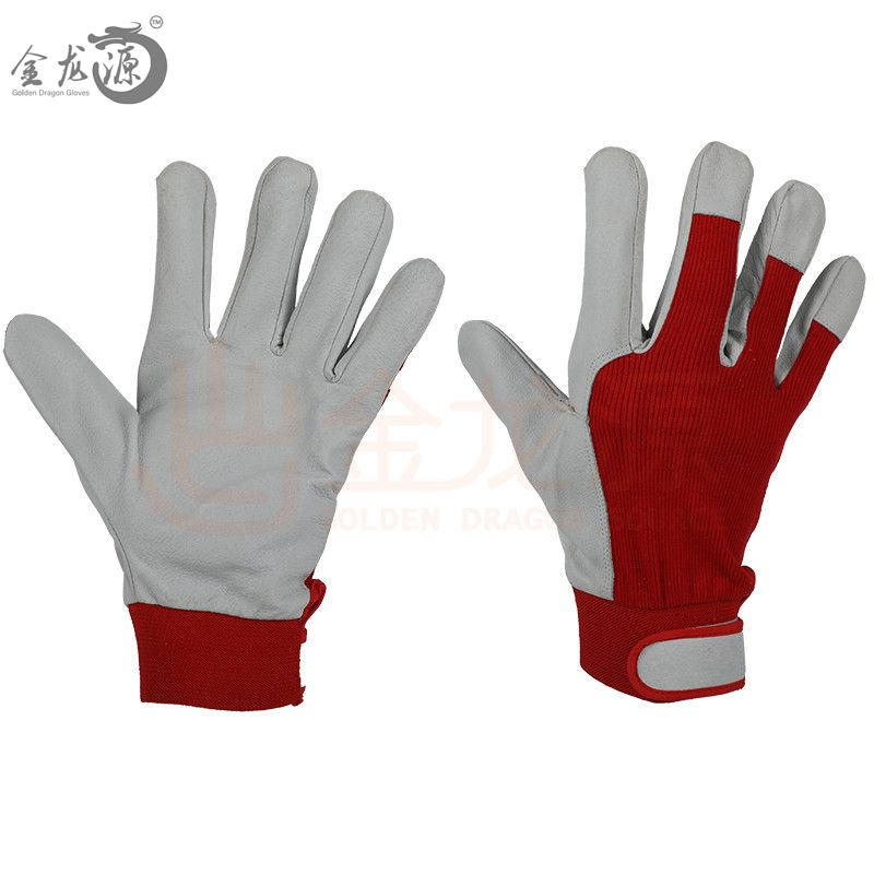 Comfortable Driver Gardening Pig Leather Hand Protective Gloves