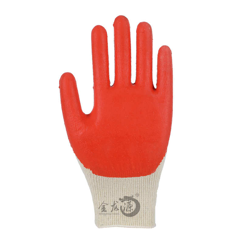 Linyi Golden Dragon Source 10 Gauge Cotton Latex Safety Working Gloves 