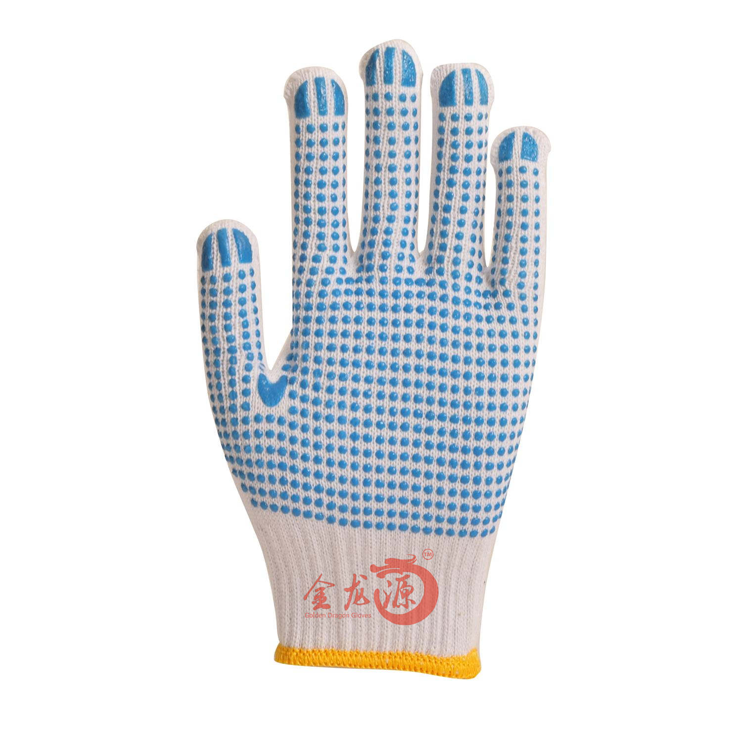 New Style Plastic Points Cotton Working Safety Gloves Working Gloves PVC Dotted Cotton Gloves