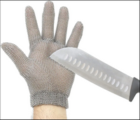 Finger Safety Stab Resistant Stainless Steel Metal Mesh Gloves