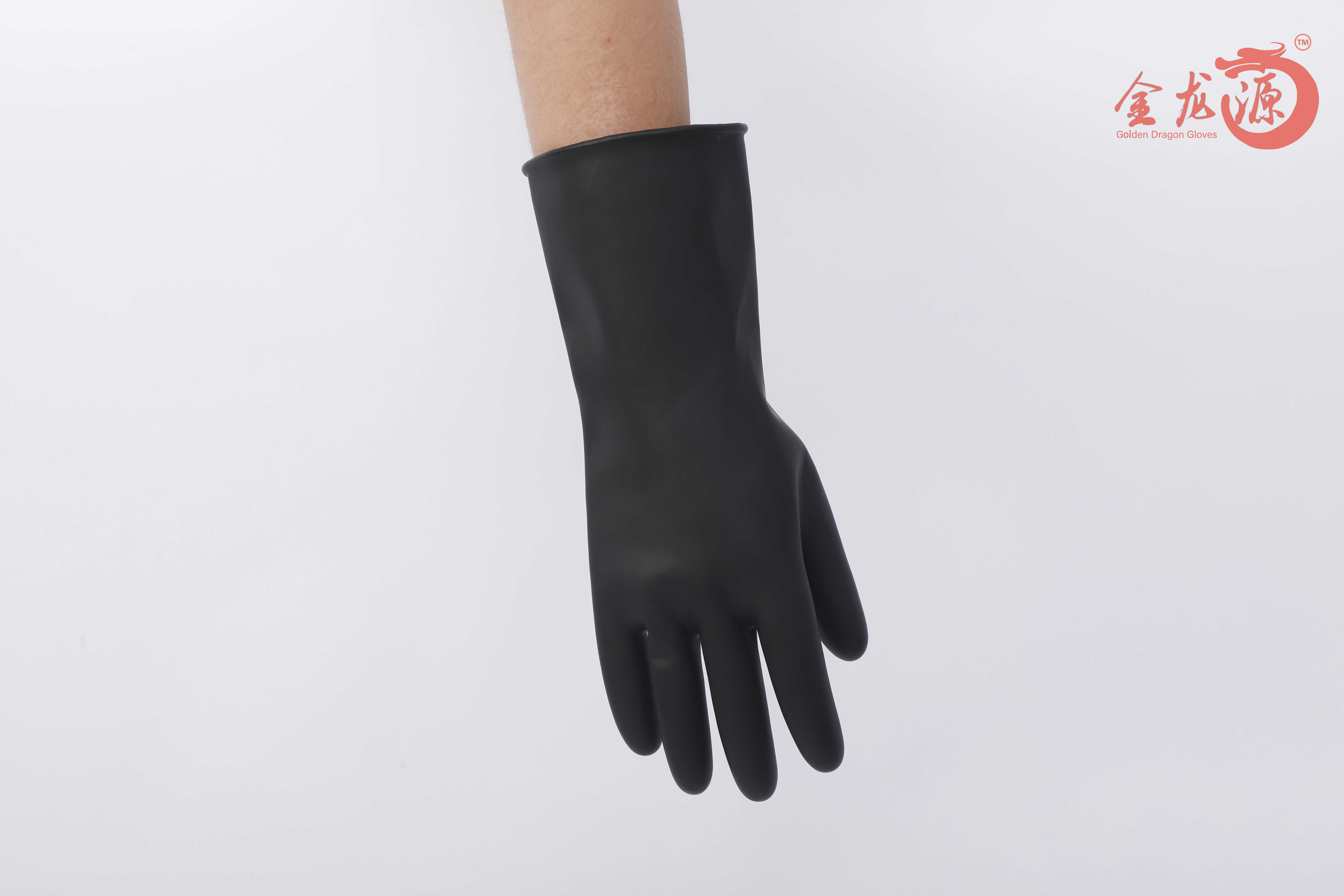 China Factory Wholesale Anti Oil Chemical Black Latex Working Gloves 