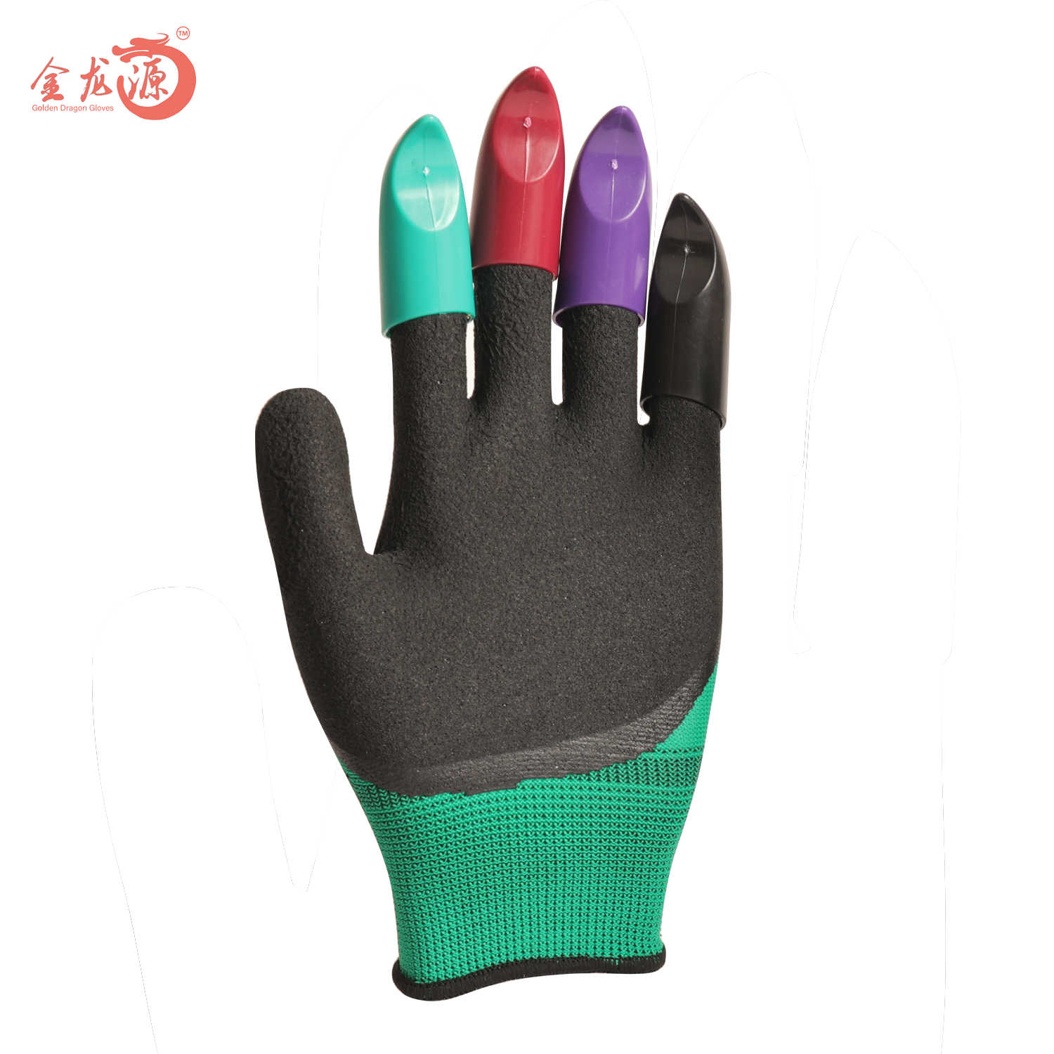 High Quality Latex Foamed Smooth Garden Use Gloves with Claw