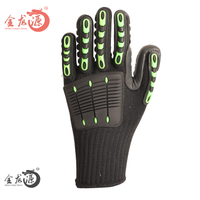 Double Side HPPE TPR Impact Protect Cut Resistant Safety Gloves 