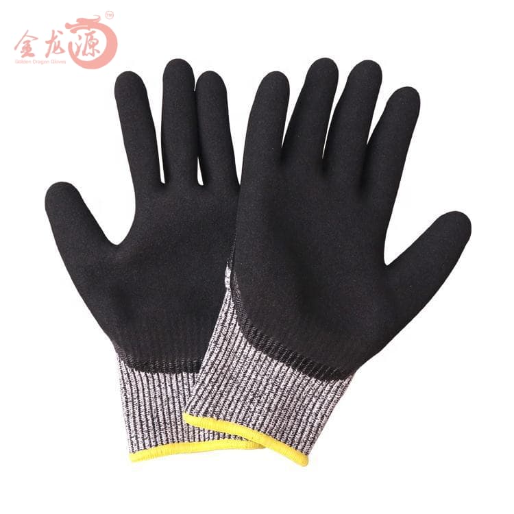 Nitrile Foaming Cut Resistant Wholesale Safety Working Gloves 