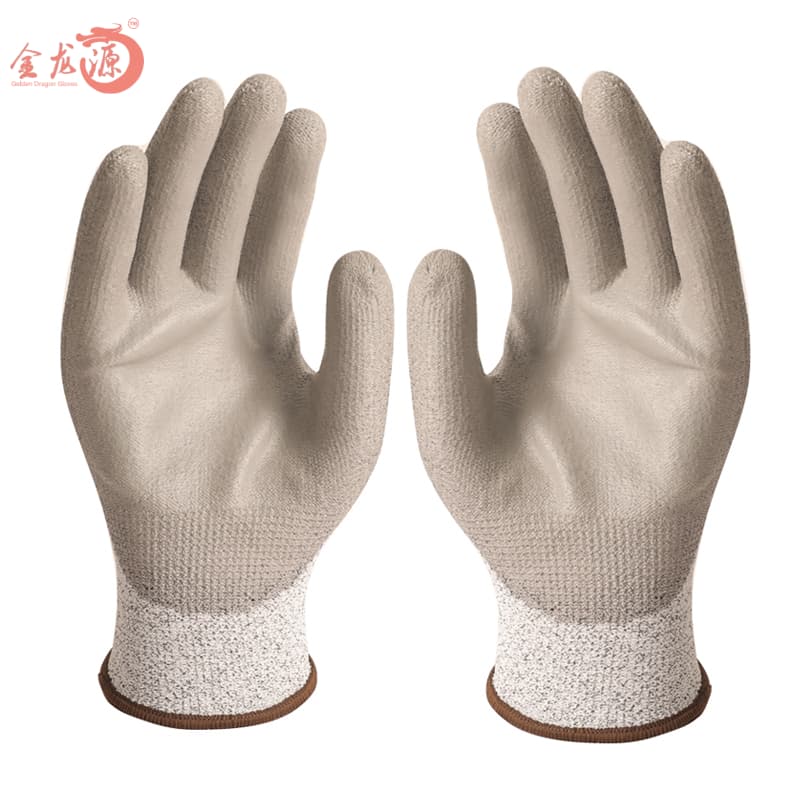 Cut 3/5 Level Resistant PU Safety Working Gloves 