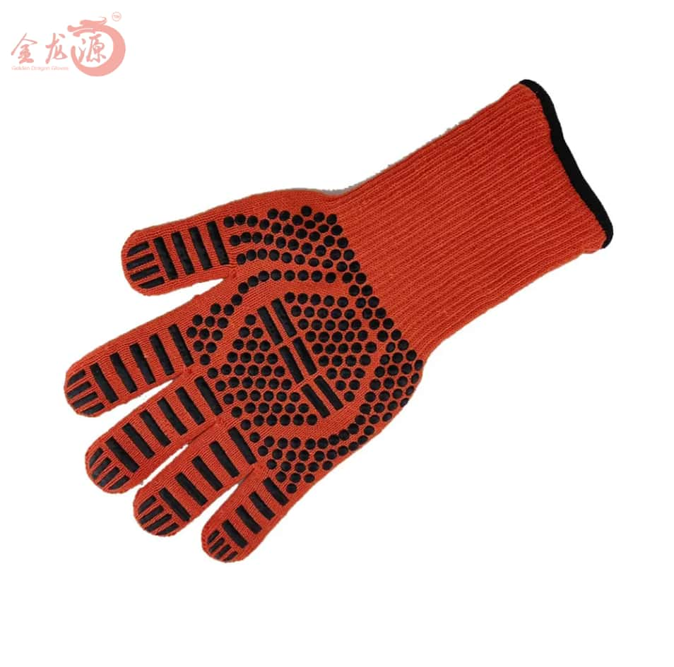 Cotton PVC Dotted Thickened Anti-scald Oven Safety Glove