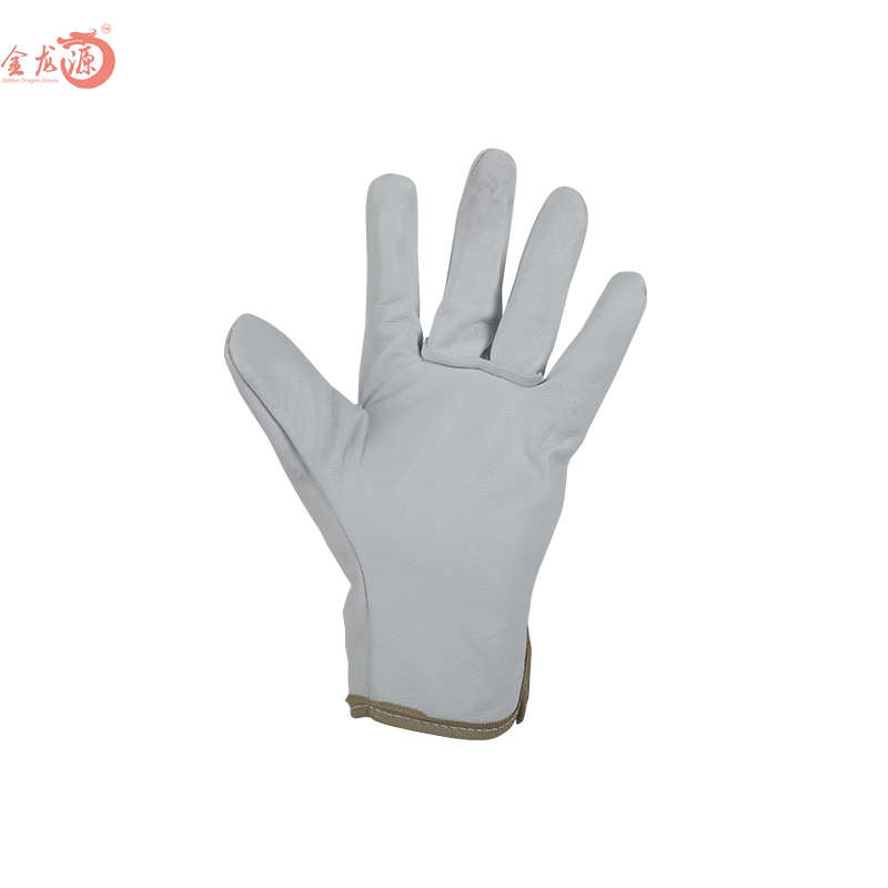 Pig Grain Leather Driver Gloves with Shirred Elastic Back