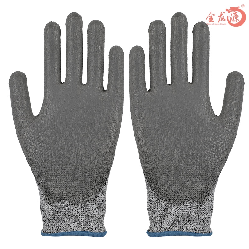 High Quality Cut Resistant PU Safety Working Gloves 