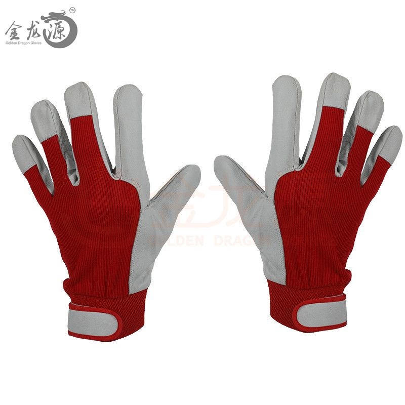 Comfortable Driver Gardening Pig Leather Hand Protective Gloves