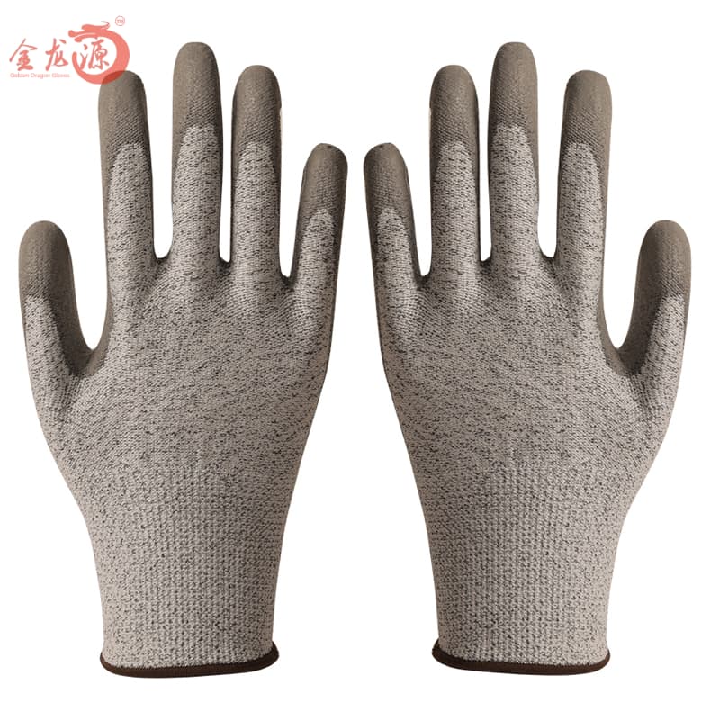 Cut 3/5 Level Resistant PU Safety Working Gloves 