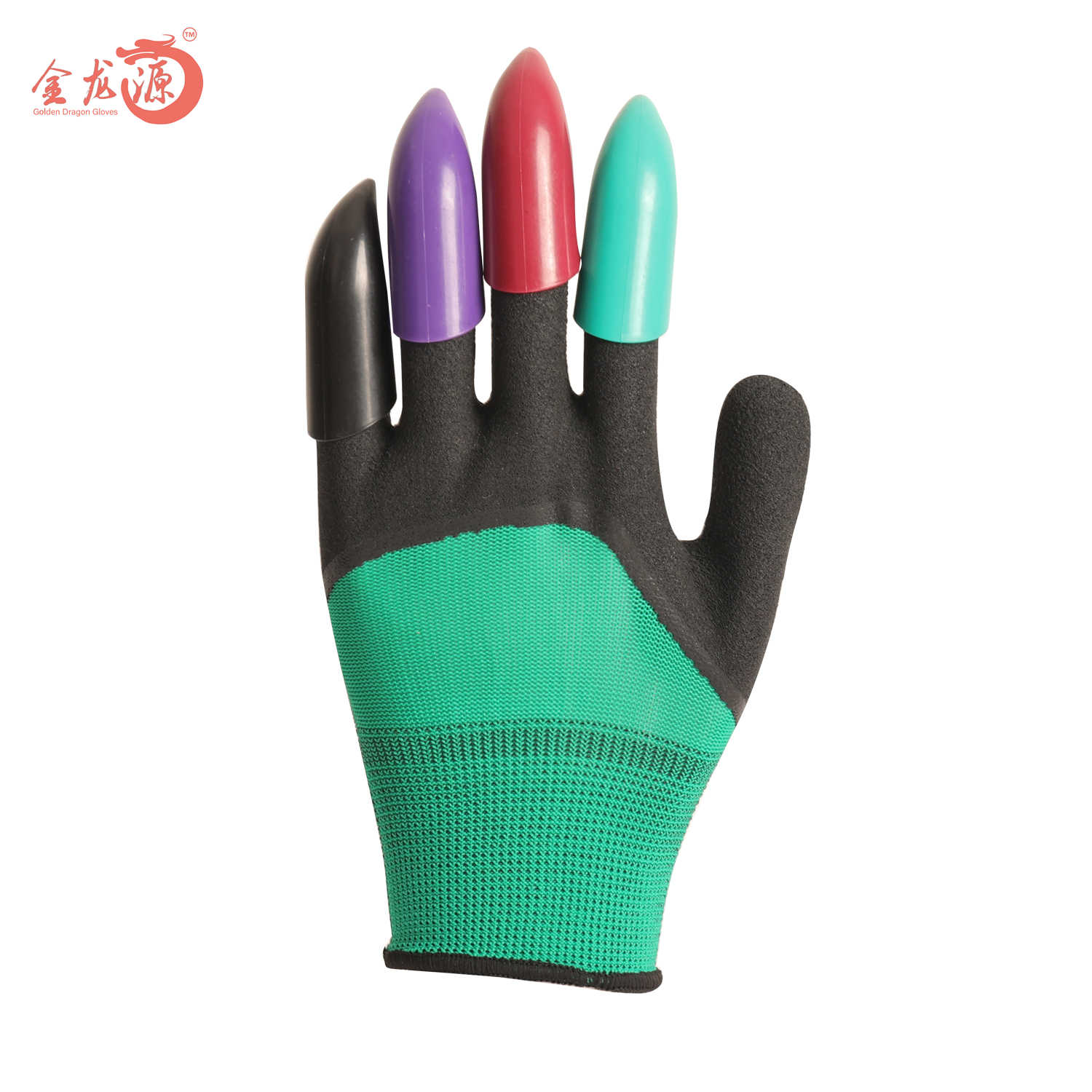 High Quality Latex Foamed Smooth Garden Use Gloves with Claw