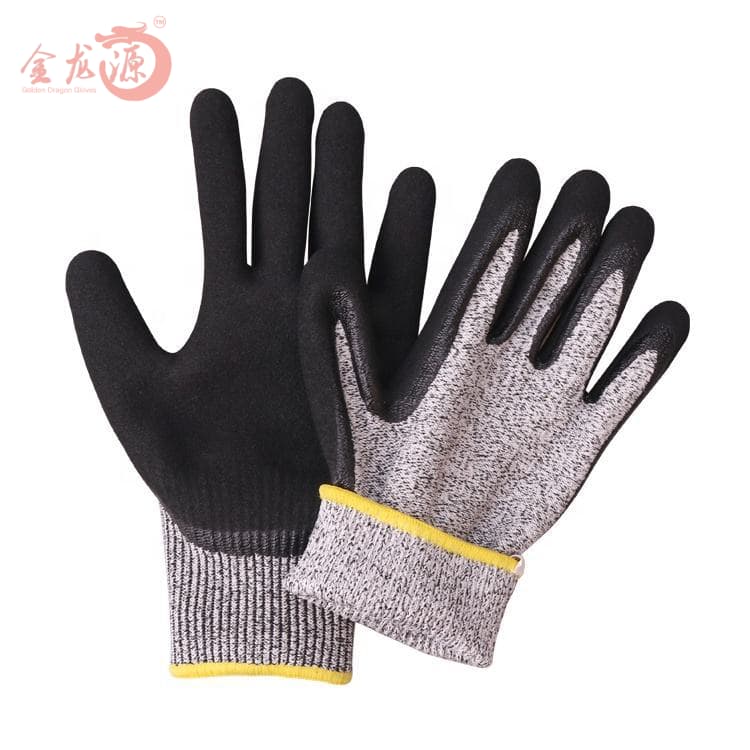 Nitrile Foaming Cut Resistant Wholesale Safety Working Gloves 