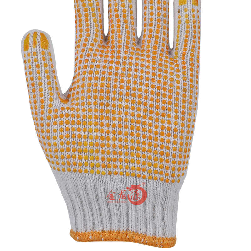 China Wholesale PVC/Dotted/Dots Construction Guantes Safety Work Glove Cotton Knitted Gloves